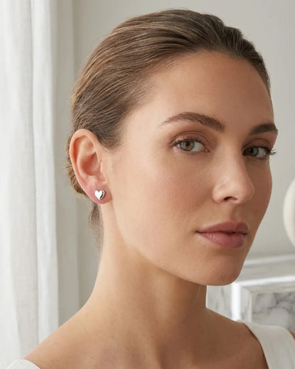 Colette Heart Stud Earrings Timeless