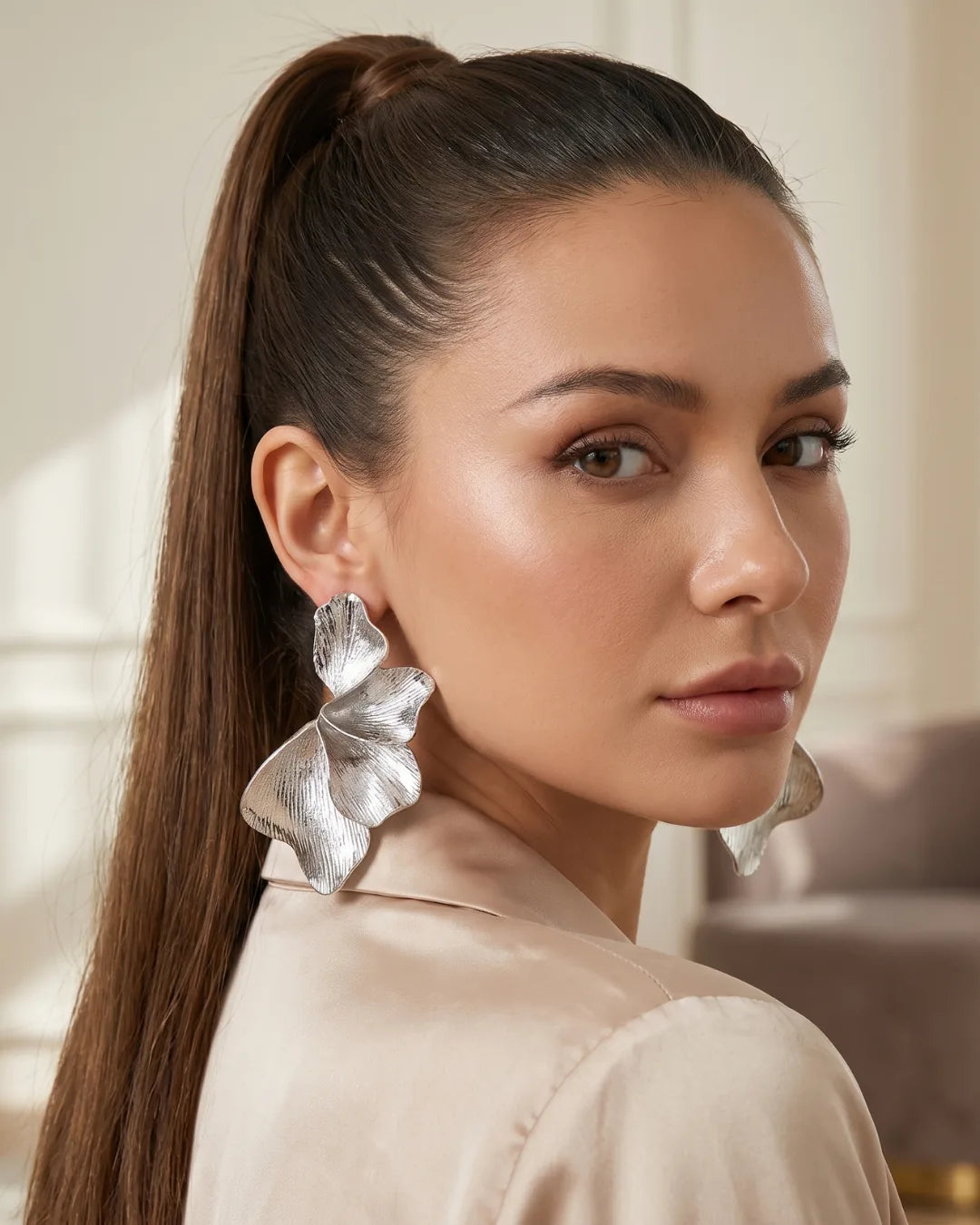 Floravelle Petal Statement Earrings Bloom