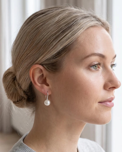 Isabella Pearl Drop Hook Earrings Grace