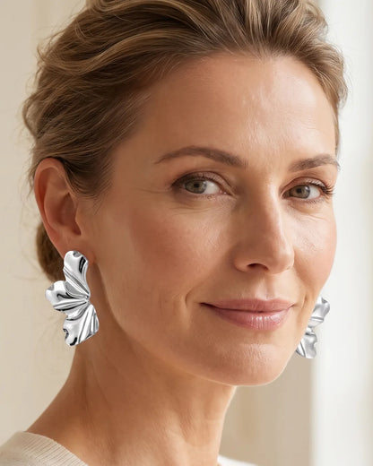 Florienne Petal Statement Earrings Muse