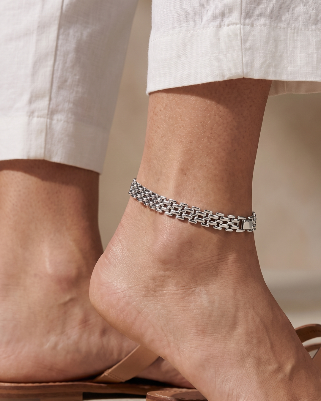 Marcella Chunky Chain Anklet Luxe