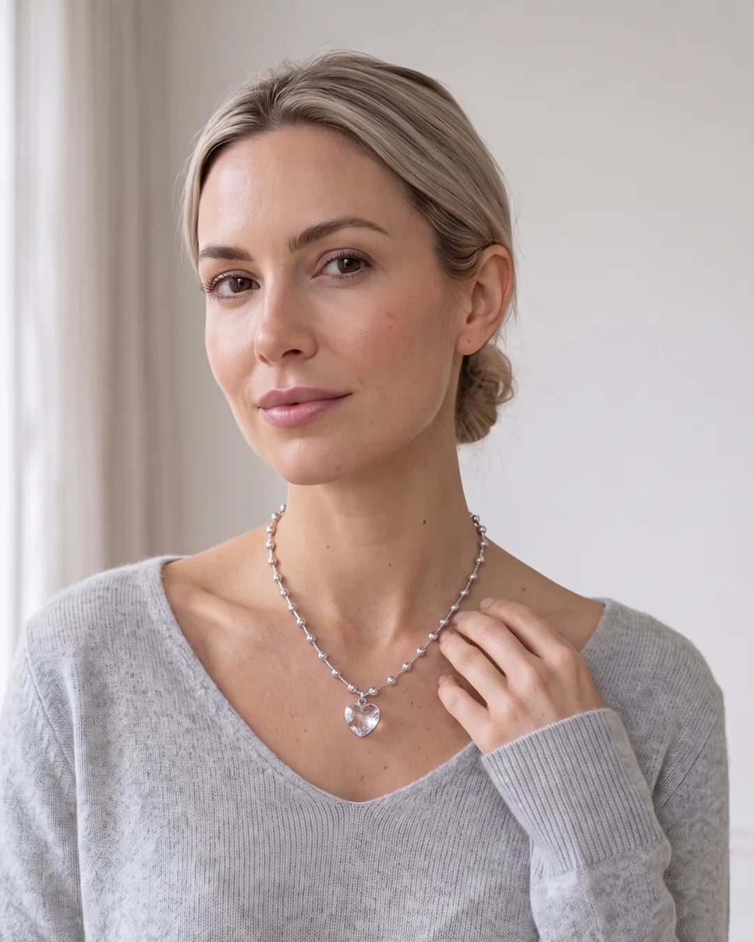 Rosalie Heart Pendant Necklace Serenity