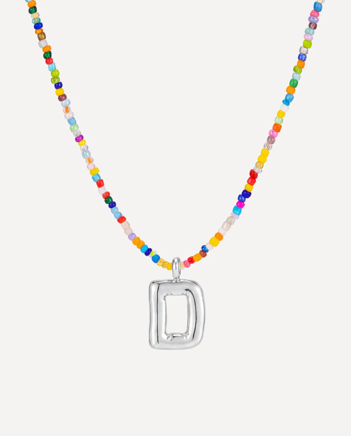 Vivienne Initial Beaded Necklace Joy